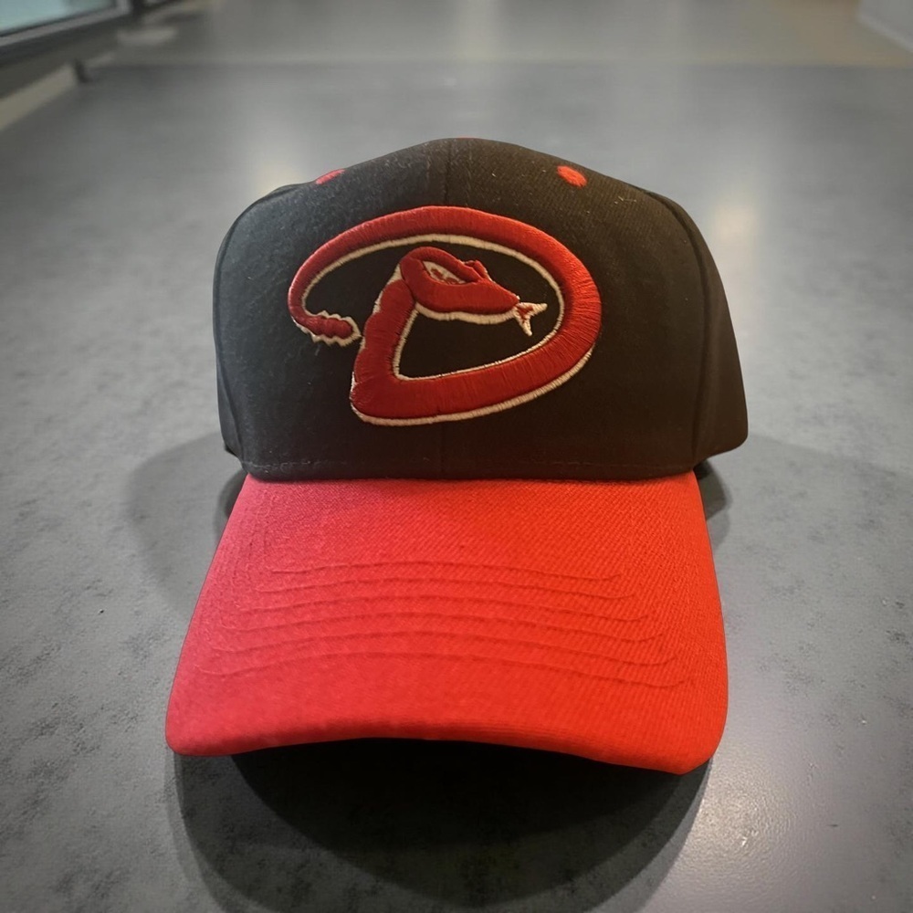 Black and Red Diamondbacks Baseball Cap